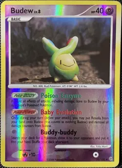 Budew 33/100 Stormfront Reverse Holo - Pokemon Card - Image 1