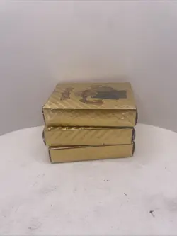 3x 55Pcs Pokemon Gold Foil Cards Pack TCG GX EX VMAX - 165 Cards Total! - Image 5