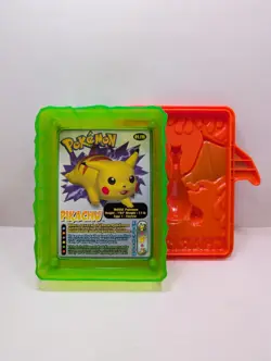Vintage 2002 Charizard Pokemon Card Holder Case Wendys Kids Meal Pikachu 01/15 - Image 3