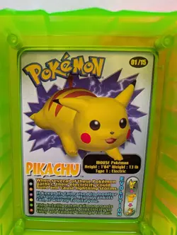 Vintage 2002 Charizard Pokemon Card Holder Case Wendys Kids Meal Pikachu 01/15 - Image 4