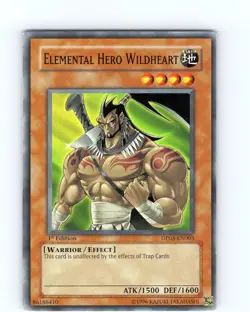 Yu-Gi-Oh TCG Elemental Hero Wildheart DP03-EN003 1st Edition Common Card LP - Image 1