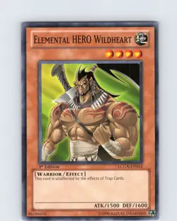 Yu-Gi-Oh TCG Elemental HERO Wildheart LCGX-EN014 1st Edition Common Card NM - Image 1