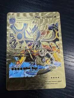 Lugia The God of Pokemon VMax Gold Card Fan Art Display Card Hp10000 - Image 1