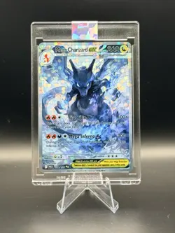 Mega Charizard ex Illustration Art Card Fractal Glass - Image 1