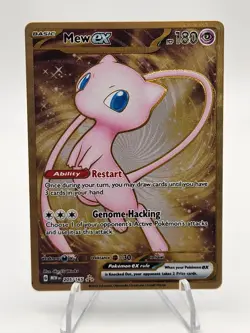 Pokemon TCG Scarlet & Violet 151 Gold Mew UPC Promo Metal Card 205/165 - Image 1
