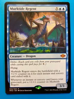 MTG 1x Murktide Regent # 52 Modern Horizons 2 Magic the Gathering Card x1 NM - Image 1