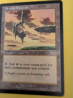 Serra's Sanctum. Magic the Gathering Card. Urza's Saga. Rare. Legendary Land - Image 3