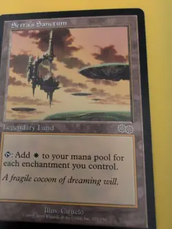 Serra's Sanctum. Magic the Gathering Card. Urza's Saga. Rare. Legendary Land - Image 4