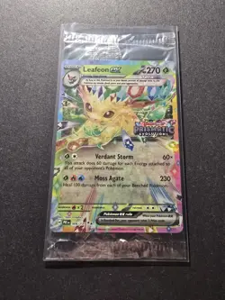 Pokemon Prismatic Evolutions Leafeon ex 006/131 Surprise Box Stamped Sealed - Image 1