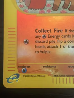 2002 Pokemon TCG Aquapolis Vulpix 116/147 E-Series Reverse Holo NM - Image 5