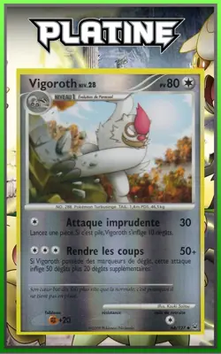 Vigoroth Reverse - Platine - 64/127 - Carte Pokemon Francaise - Image 1