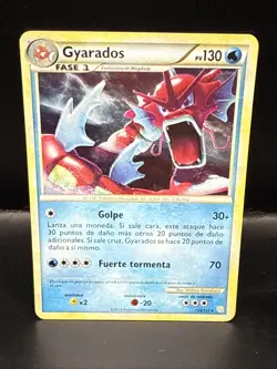 Pokemon Heartgold & Soulsilver, 123/123 Red Gyarados, Holo Rare, Spanish - Image 2