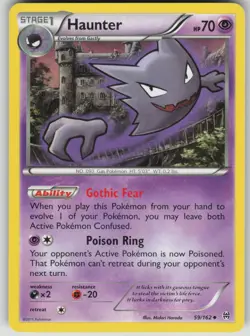 Pokemon TCG Haunter Uncommon XY - BREAKthrough 59/162 - Image 1