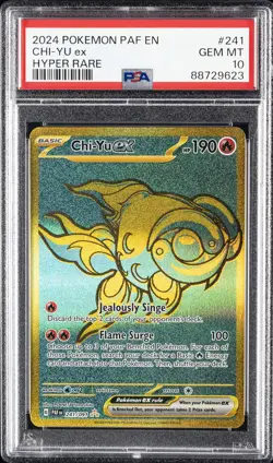 2024 POKEMON PAF EN-PALDEAN FATES HYPER RARE #241 CHI-YU EX PSA 10 - Image 1