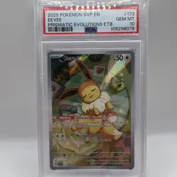 2025 POKEMON SVP EN-SV BLACK STAR PROMO #173 EEVEE PSA 10 - Image 1