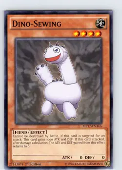 Yu-Gi-Oh TCG Dino-Sewing MP17-EN166 1st Edition Regular Common Card NM - Image 1