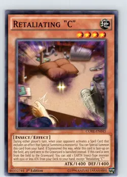 Yu-Gi-Oh TCG Retaliating "C" CORE-EN045 1st Edition Regular Common Card NM - Image 1