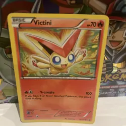 Pokemon Card Victini Noble Victories Rare 15/101 Near Mint Holographic. - Image 1