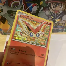 Pokemon Card Victini Noble Victories Rare 15/101 Near Mint Holographic. - Image 2