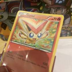 Pokemon Card Victini Noble Victories Rare 15/101 Near Mint Holographic. - Image 4