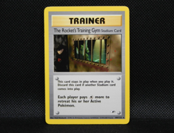 👾 THE ROCKET'S TRAINING GYM RARE Stadium Card | Pokemon Gym Heroes #104 - Image 1