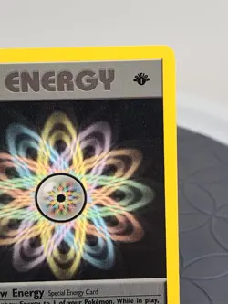 1st Edition Rainbow Energy Pokemon Card Team Rocket Non-Holo Rare Near Mint - Image 3