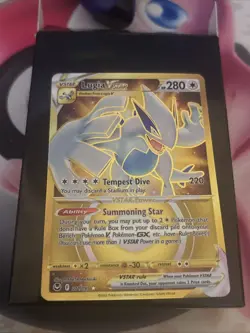 Lugia VSTAR 211/195 Silver Tempest 2022 Secret Gold Rare Holo Pokemon Card TCG - Image 1