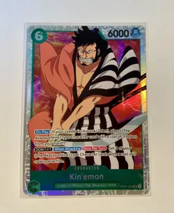 OP01-040 Kin'emon Super Rare English One Piece TCG Card - Image 1