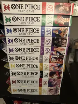 One Piece Card English Starter Decks Bundle ST 1,2,3,4,5,6,9,14,15,20 all Sealed - Image 1