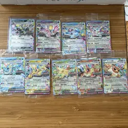 Prismatic Evolutions Full Set Of 9 Stamped Surprise Box Promo Cards Umbreon Open - Image 1