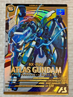 Gundam ARSENAL BASE Card IO FLEMING ATLAS GUNDAM BANDAI JAPAN UT03-038.004 - Image 5