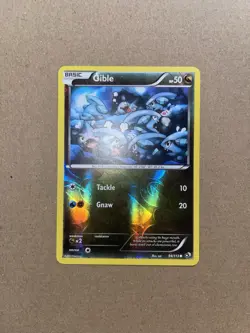 Gible 94/113 Reverse Holo B&W Legendary Treasures Pokemon Card Near Mint - Image 2