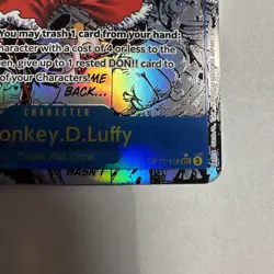 One Piece Card Monkey.D.Luffy OP11-118 Manga Alternative Art English - Image 4