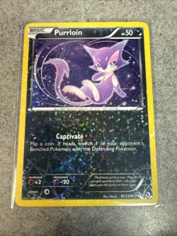 Purrloin - RC13/RC25 - Pokemon Legendary Treasures Radiant Collection Card LP/MP - Image 1