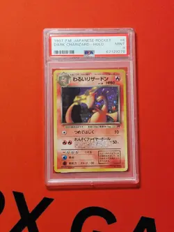 Pokemon PSA 9 MINT 1997 Dark Charizard Japanese Team Rocket Holo Card - Image 1