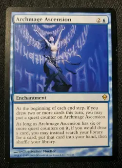 Archmage Ascension Zendikar VLP Blue Rare MAGIC THE GATHERING MTG CARD - Image 1