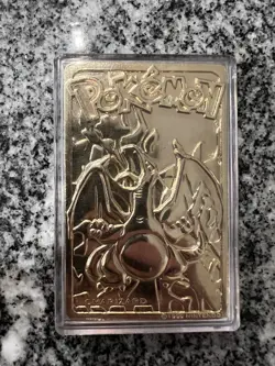 Charizard Pokemon 23K Gold Plated Trading Card Burger King 1999 - Image 1