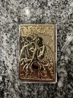 Charizard Pokemon 23K Gold Plated Trading Card Burger King 1999 - Image 2