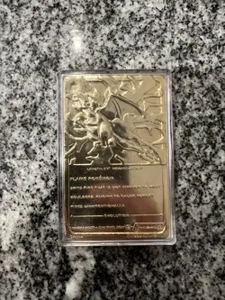 Charizard Pokemon 23K Gold Plated Trading Card Burger King 1999 - Image 3