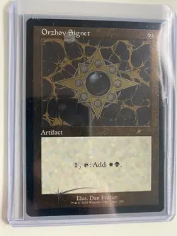 Orzhov Signet *Etched Foil* SECRET LAIR: Dan Frazier 2021 MT/NM MTG Combine Ship - Image 1