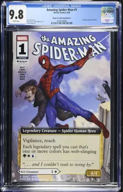 AMAZING SPIDER-MAN #1 CGC 9.8 MAGIC THE GATHERING EDITION "C" VARIANT MTG ASM 15 - Image 1