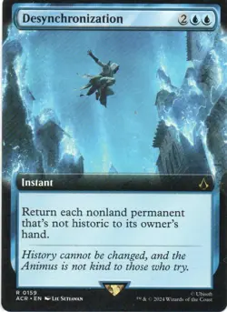 MTG: Assassin's Creed: Extended Art Desynchronization: Lightly Played Condition - Image 1