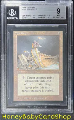 MTG The Dark 1994 War Barge BGS 9.0 MINT Old School 93/94 - Image 1