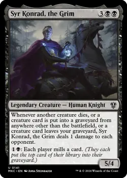MTG Syr Konrad, the Grim [Murders at Karlov Manor Commander] Near Mint Magic - Image 1