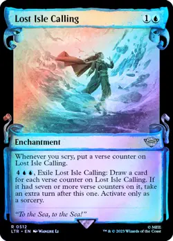 MTG FOIL Lost Isle Calling Showcase Silver Foil - The Lord of the Rings #512 - Image 1