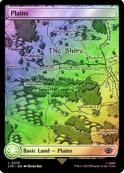 MTG FOIL Plains 273 Full Art - The Lord of the Rings #273 - Image 1