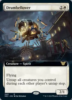 MTG Drumbellower (Extended Art) Commander: Kamigawa: Neon Dynasty #040 RARE - Image 1