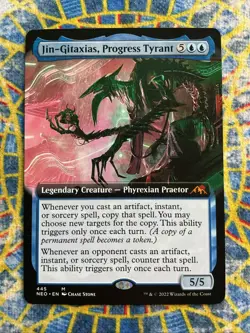 Jin-Gitaxias, Progress Tyrant (Extended Art) Kamigawa: Neon Dynasty Regular - Image 1