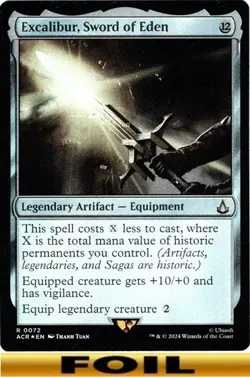 1x - Excalibur, Sword of Eden - FOIL #72 - Assassin's Creed - NM MTG - Image 1