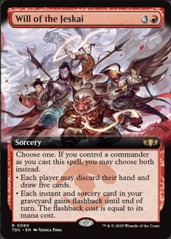 Will of the Jeskai - Extended Art - NM MTG TDM - Tarkir: Dragonstorm 0080 Rare - Image 1